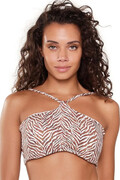 Biustonosz kąpielowy 7206BB zebra print LingaDore