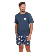 Piżama PMB 4329 deep blue plus Doctornap