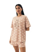 Piżama damska Nubes 42647 sand Brak