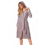 Szlafrok długi ZPPR 9156 krop/fio/róż LL