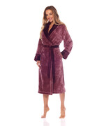 Szlafrok długi Claudia 2206 sucha róża LL