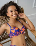 Biustonosz kąpielowy Rodos brassiere cobalt Kris line