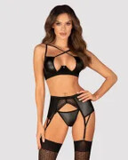 Komplet 3-częściowy Norides czarny Obsessive