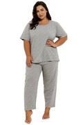Piżama damska Meg 3368 01 szary melanż Taro