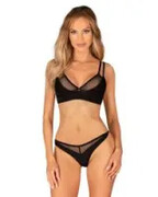 Komplet 2-częściowy Nesari czarny Obsessive