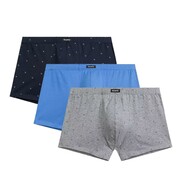 Bokserki 209 3-pak szm/nie/gra ATLANTIC