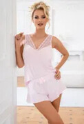 Piżama Amelia 1/2 top jasnoróżowa Donna
