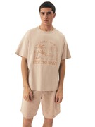 Piżama męska Sand 42604 nude Brak