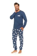 Piżama męska PMB 7112 deep blue Brak