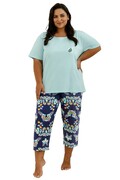 Piżama damska Kristen 3366 01 niebieska Taro