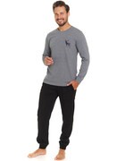 Piżama męska PMB 7136 szara Doctornap