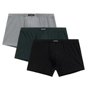 Bokserki 197 3-pak nie/cab/gra ATLANTIC