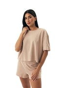 Piżama damska Nilsa 42780 coffee Brak