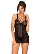 Koszulka i stringi Lucita czarna Obsessive