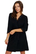 Szlafrok damski SWW 5133 czarny Brak