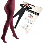 Rajstopy microfibra 60 den bordo plus + Gabriella
