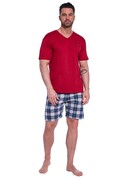 Piżama męska Norway 326/180 bordowa Cornette