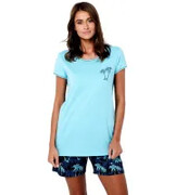 Piżama Paleros turkus/druk plus Brak