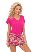 Piżama Floris 1/2 fuksjowa Donna