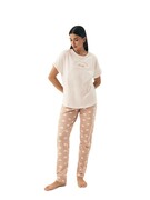 Piżama damska Nubes 42646 cream Brak