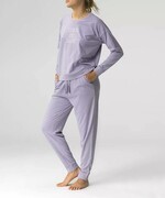 Piżama damska NLP 480 lawendowy melanż ATLANTIC