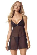 Babydoll i stringi Latinesa czarna Obsessive