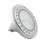 Żarówka LED 12W 850lm GU10 ES111 ciepły biały z srebrnym aluminiowym radiatorem z mleczną szybką GTV 9668 GTV LD-ES11120-30