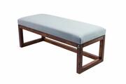 Ławka Pufa Tapicerowana Siedzisko Gładkie Popiel LPG-2 Rozmiary od 50 cm do 200 cm Emra Wood Design