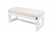 Ławka Pufa Tapicerowana Siedzisko Gładkie Biały LPG-16 Rozmiary od 50 cm do 200 cm Emra Wood Design