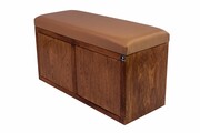 Ławka Szafka Pufa Tapicerowana Siedzisko Gładkie Ekoskóra Cappucino LGS-6 Rozmiary od 50 cm do 200 cm Emra Wood Design