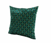 Poduszka Kwadratowa Welur Wachlarze Zieleń 03 Emra Wood Design