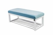 Ławka Pufa Tapicerowana Siedzisko Gładkie Jasny Błękit LPG-4 Rozmiary od 50 cm do 200 cm Emra Wood Design