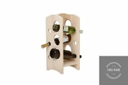 STOJAK NA WINO DREWNO LITE 6 BUTELEK Emra Wood Design