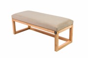 Ławka Pufa Tapicerowana Siedzisko Gładkie Ecru LPG-2 Rozmiary od 50 cm do 200 cm Emra Wood Design