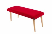 Ławeczka Pufa Tapicerowana Siedzisko Gładkie Czerwony LPG-10 Rozmiary od 50 cm do 120 cm Emra Wood Design