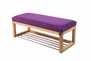 Ławka Pufa Tapicerowana Siedzisko Gładkie Fioletowy LPG-4 Rozmiary od 50 cm do 200 cm Emra Wood Design