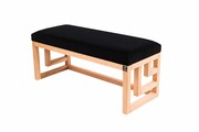 Ławka Szafka Pufa Tapicerowana Siedzisko Gładkie Czarny LGS-51 Rozmiary od 50 cm do 200 cm Emra Wood Design