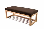 Ławka Pufa Tapicerowana Siedzisko Gładkie Brązowy LPG-4 Rozmiary od 50 cm do 200 cm Emra Wood Design