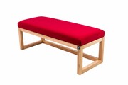 Ławka Pufa Tapicerowana Siedzisko Gładkie Czerwony LPG-2 Rozmiary od 50 cm do 200 cm Emra Wood Design