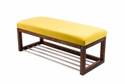 Ławka Pufa Tapicerowana Siedzisko Gładkie Żółcień Cytrynowa LPG-4 Rozmiary od 50 cm do 200 cm Emra Wood Design