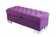 Kufer Pikowany CHESTERFIELD Fiolet / Model Q-4 Rozmiary od 50 cm do 200 cm Emra Wood Design