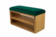 Ławka Szafka Pufa Tapicerowana Siedzisko Gładkie Butelkowa Zieleń LGS-5 Rozmiary od 50 cm do 200 cm Emra Wood Design