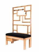 Ławka Szafka Pufa Tapicerowana Siedzisko Gładkie Czarny Wieszak LGS-73 Rozmiary od 50 cm do 200 cm Emra Wood Design