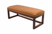 Ławka Pufa Tapicerowana Siedzisko Gładkie Ekoskóra Brązowa LPG-2 Rozmiary od 50 cm do 200 cm Emra Wood Design