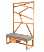 Ławka Szafka Pufa Tapicerowana Siedzisko Gładkie Pepitka Wieszak LGS-14 Rozmiary od 50 cm do 200 cm Emra Wood Design