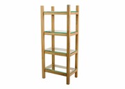 REGAŁ NA KSIĄŻKI DREWNO LITE DĄB JESION OLCHA RNK-14 Emra Wood Design