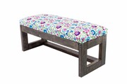 Ławka Pufa Tapicerowana Siedzisko Gładkie Kwiaty Łowieckie LPG-16 Rozmiary od 50 cm do 200 cm Emra Wood Design