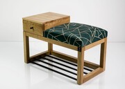 Ławka Szafka Pufa Tapicerowana Siedzisko Gładkie Lyon 06 LGS-26 Rozmiary od 50 cm do 200 cm Emra Wood Design