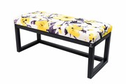 Ławka Pufa Tapicerowana Siedzisko Gładkie Żółty LPG-2 Rozmiary od 50 cm do 200 cm Emra Wood Design