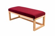 Ławka Pufa Tapicerowana Siedzisko Gładkie Bordowy LPG-2 Rozmiary od 50 cm do 200 cm Emra Wood Design